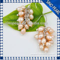 AAA 4-6MM charming 925 sterling silver grape design hanging pearl earing PE015